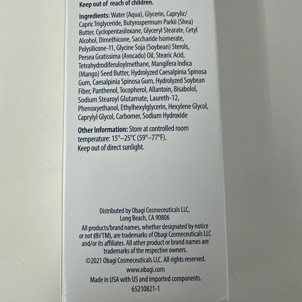 Obagi Medical Hydrate Facial Moisturizer 1.7oz NIB Shea Mango Butter‎ Avacado
